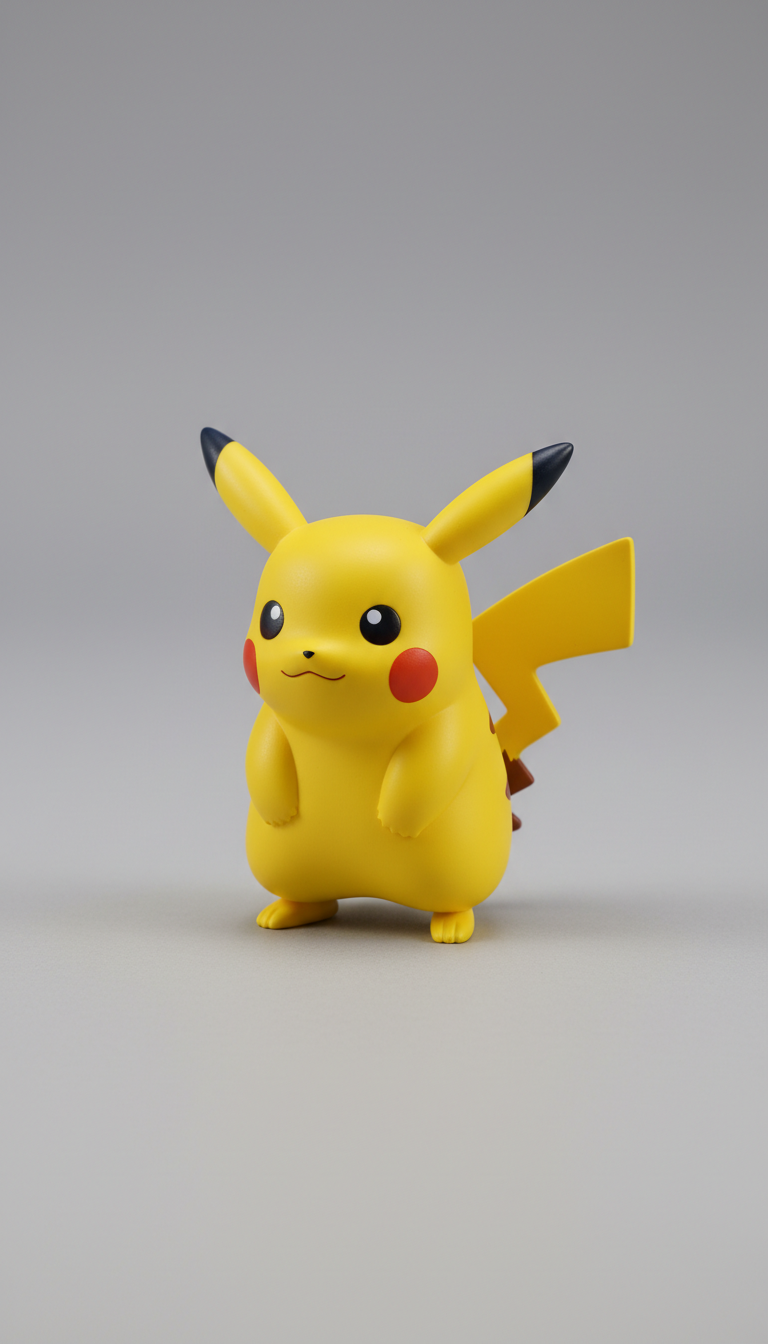 T-shirt Pikachu brodé éclat jaune